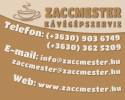 Zaccmester k�v�g�p szerviz - 